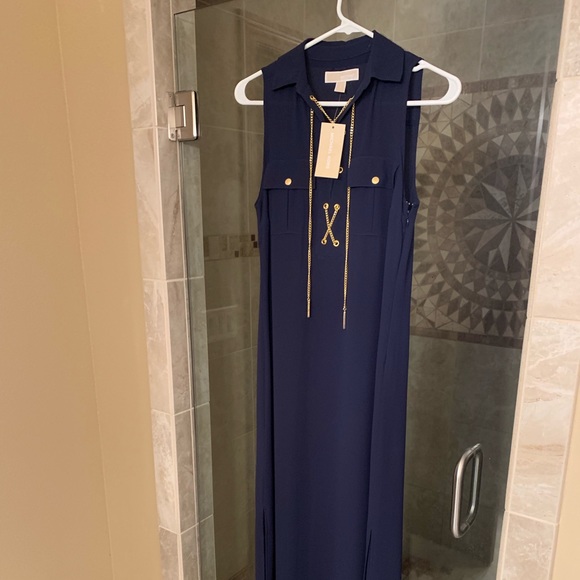 michael kors true navy dress